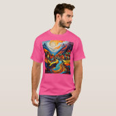 T-shirt Village Dans Le Fjord 10 Actif (Devant entier)