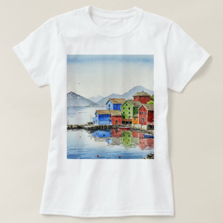 T-shirt Village de pêche pittoresque