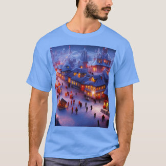 T-shirt village d'hiver