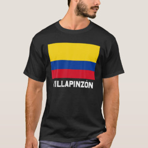 T-shirt Villapinzon Colombie Emblème Escudo Bandera Cr