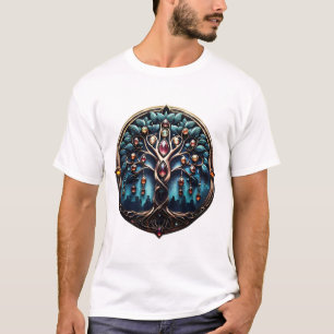 T-shirt Ville à l'ombre du luxueux arbre de vie.