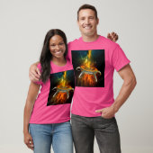 T-shirt Ville Alien dans l'espace (Unisexe)