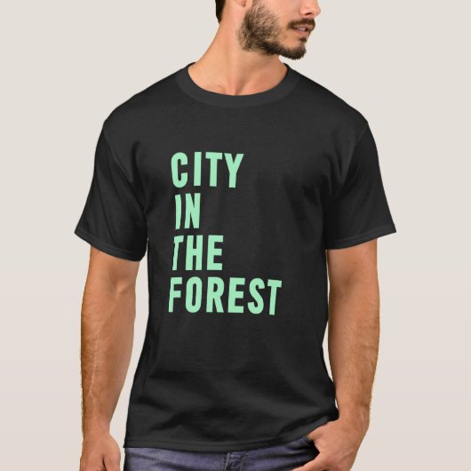 T-shirt Ville Dans La Forêt (Devant)
