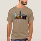 T-shirt Ville d'Atlanta GA Watercolor (Devant)