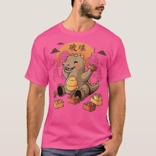 T-shirt Ville de destruction Vintage de bébé japonais