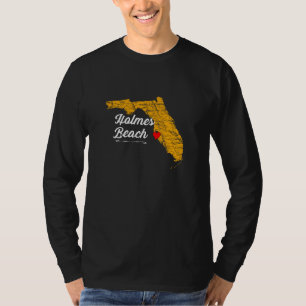 T-shirt Ville De Holmes Plage Floride Souvenir Anna Maria
