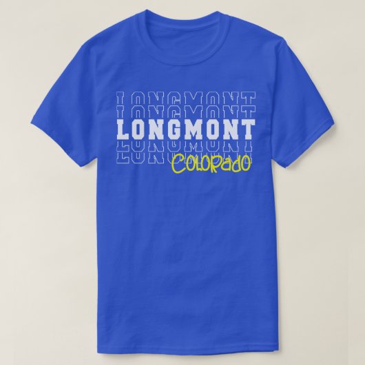 T-shirt Ville de Longmont Colorado Longmont CO (Design devant)
