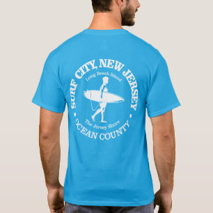T-shirt Ville de surf (surfeur)