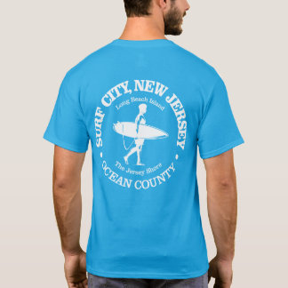 T-shirt Ville de surf (surfeur)