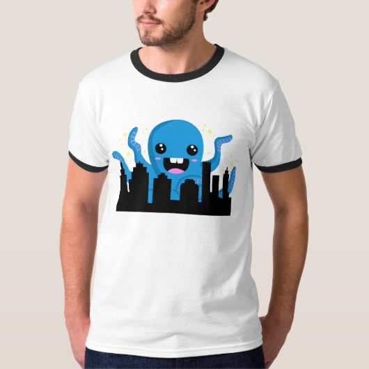 T-shirt Ville de tentacule (Devant)