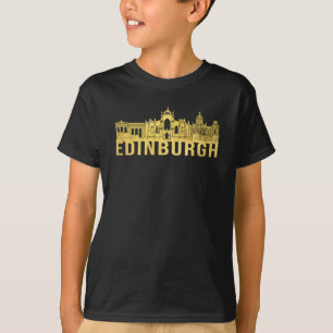 T-shirt Ville d'Édimbourg - Skyline Idée de cadeaux amus
