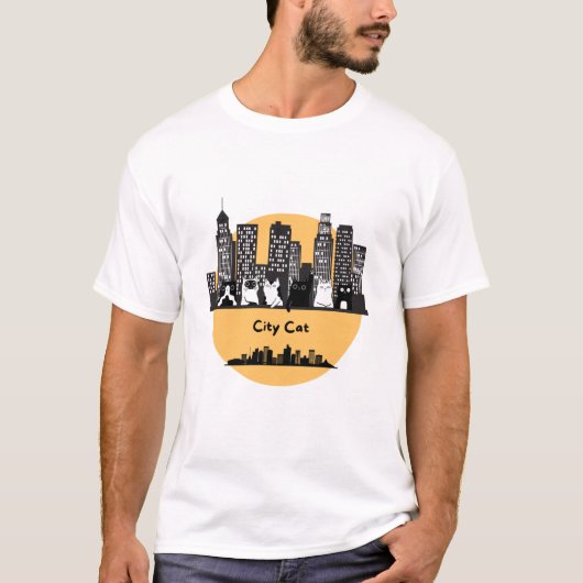 T-shirt Ville des chats (Devant)