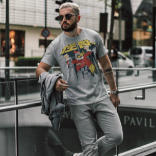 T-shirt Ville détruite par un monstre de Père Noël de Noël