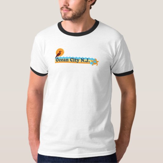 T-shirt Ville d'océan (Devant)
