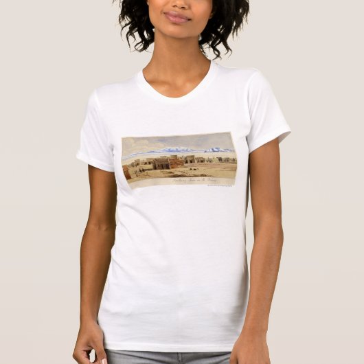 T-shirt Ville ferroviaire sur la prairie (Devant)