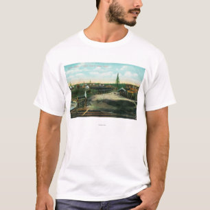 T-shirt Ville indienne sur le Yukon RiverAnvik, AK
