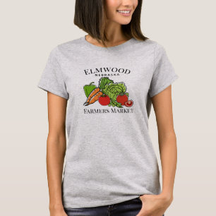 T-shirt Ville locale Marché des agriculteurs