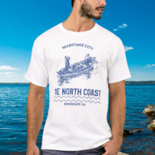 T-shirt Ville maritime : Le littoral de Humboldt