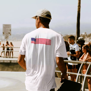 T-shirt Ville moderne État personnalisé Nom été US drapeau