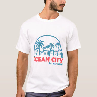 T-shirt Ville océanique d'été - maryland