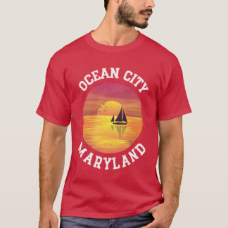 T-shirt Ville océanique vintage Maryland Rétro 70s 80s ami