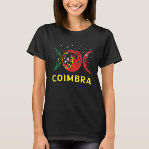 T-shirt Ville portugaise de Coimbra Drapeau rétro Portugal