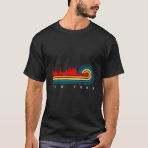 T-shirt Ville Rétro De New York