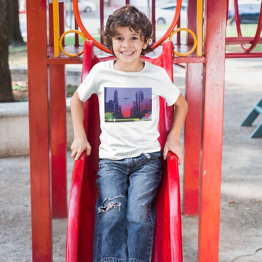 T-shirt Ville Urbaine À Dusk