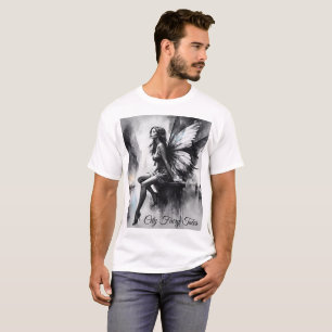 T-shirt Ville urbaine sombre fée imaginaire futuriste goth