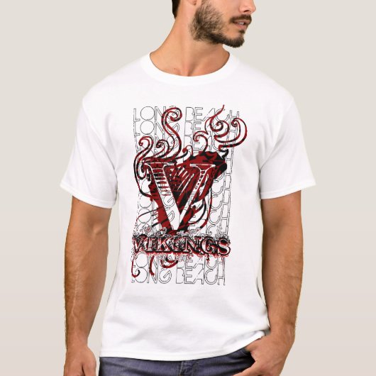 T-shirt Ville Vikings de Long Beach (Devant)