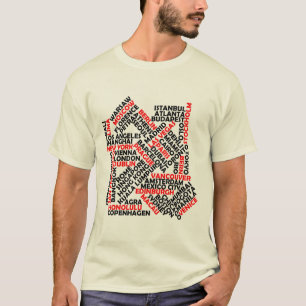 T-shirt Villes autour du monde