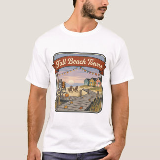 T-shirt Villes de Plage d'Automne