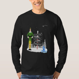 T-shirt Villes Elf de Noël Vacances Père Noël Buddy Snow