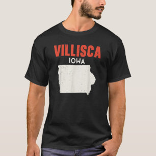 T-shirt Villisca Iowa USA State America Travel Iowa