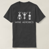 T-shirt Vin Aérobic Yoga Gym Exercice 1 (Design devant)