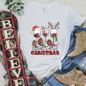 T-shirt Vin amusant et Tee de Noël pour femmes