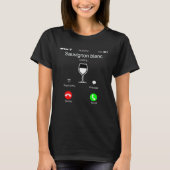 T-shirt Vin blanc Sauvignon Blanc Appels Adultes Téléphone (Devant)
