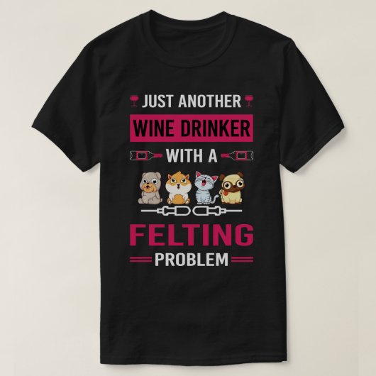 T-shirt Vin Boisson Felt Felter (Design devant)