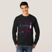 T-shirt Vin Boisson Vin Un Peu Rire Beaucoup (Devant entier)