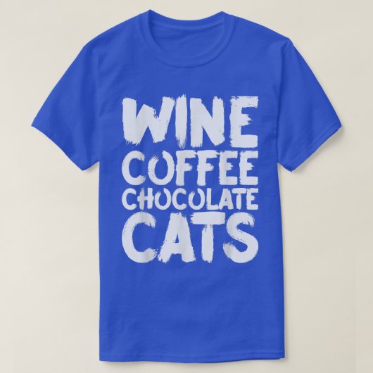 T-shirt Vin Café Chocolat Chats  (Design devant)