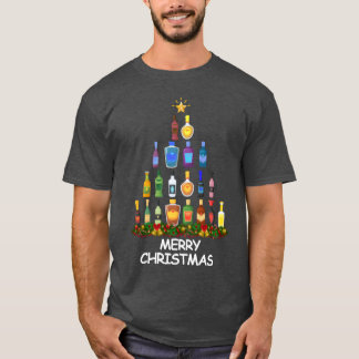 T-shirt Vin Christmasree Joyeux amis de Noël