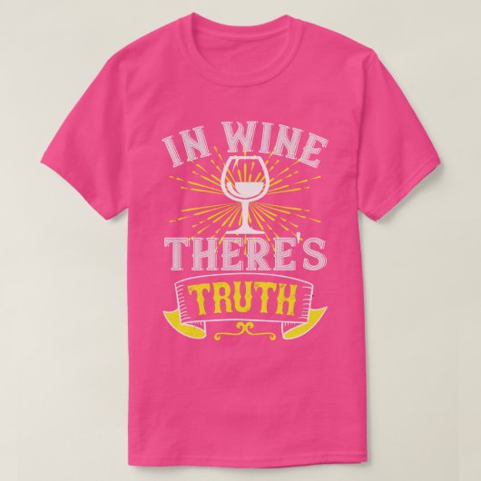T-shirt Vin Dans Le Vin (Design devant)