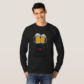 T-shirt Vin de bière Sunshine Design long manche (Devant entier)