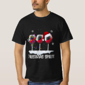 T-shirt vin de spiritueux de noël (Devant)
