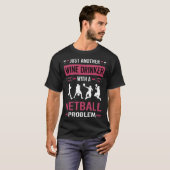 T-shirt Vin Drinker Netball (Devant entier)