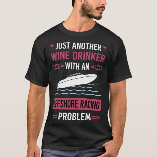 T-shirt Vin Drinker Offshore Racing (Devant)