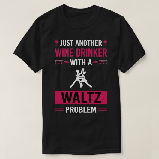 T-shirt Vin Drinker Waltz (Design devant)