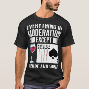 T-shirt Vin du Joueur de cartes Euchre