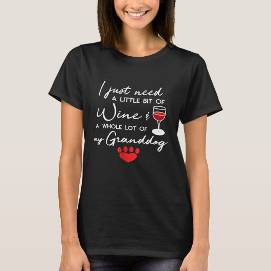 T-shirt Vin Grand-chien (Devant)