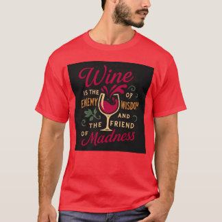 T-shirt Vin Ishe De La Sagesse Ennemie Et L'Ami Des amis